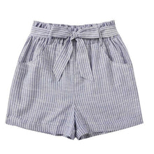 Load image into Gallery viewer, Shorts Women Fashion Stripe Bandage Elastic Shorts