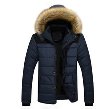 Load image into Gallery viewer, Men Winter Parka Coats Outdoor Warm Thick Jacket Fur Hooded Coat Jacket 2019