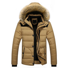 Load image into Gallery viewer, Men Winter Parka Coats Outdoor Warm Thick Jacket Fur Hooded Coat Jacket 2019